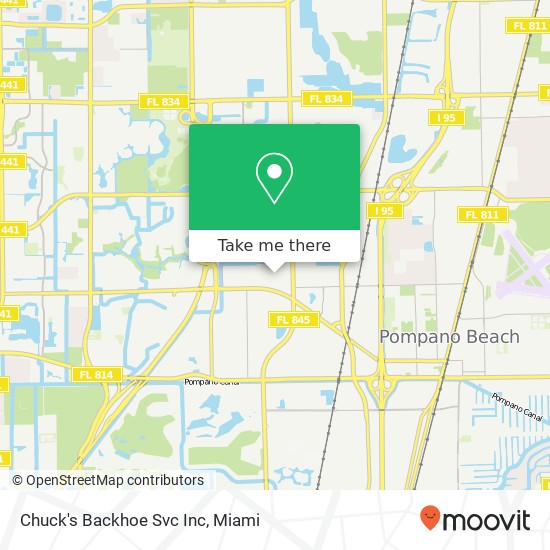 Chuck's Backhoe Svc Inc map