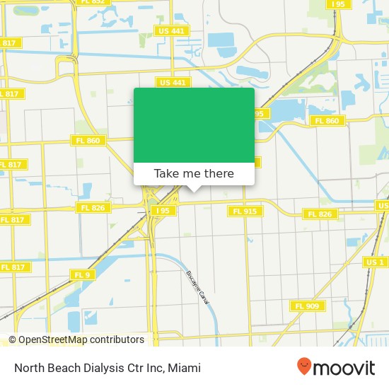 North Beach Dialysis Ctr Inc map