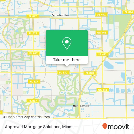 Mapa de Approved Mortgage Solutions