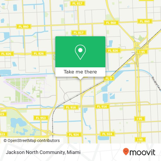 Mapa de Jackson North Community