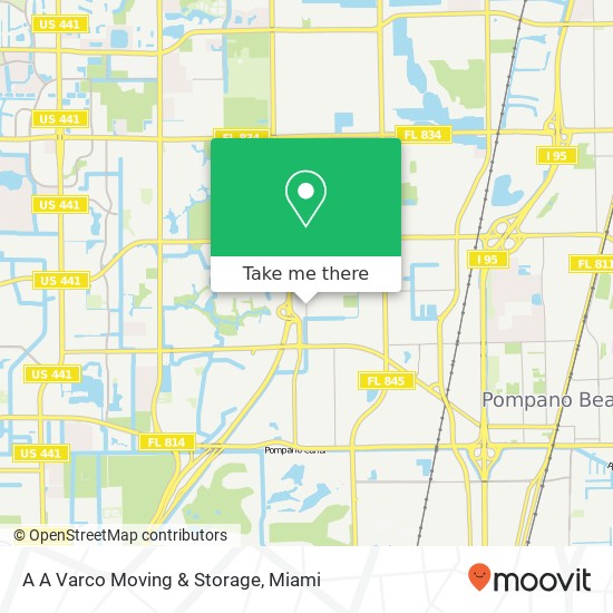 Mapa de A A Varco Moving & Storage