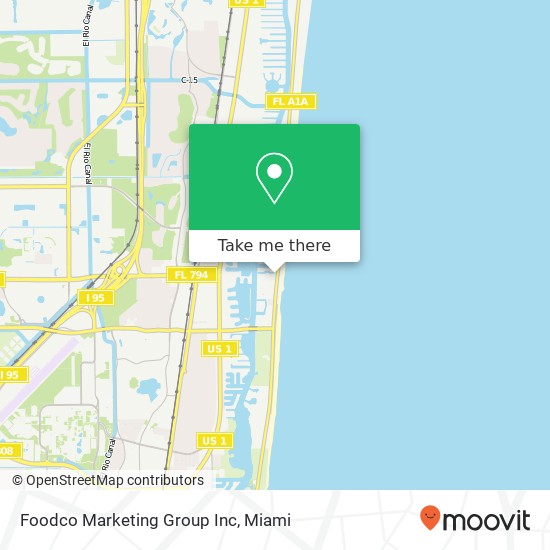Mapa de Foodco Marketing Group Inc