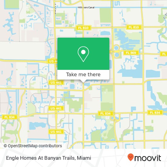 Engle Homes At Banyan Trails map