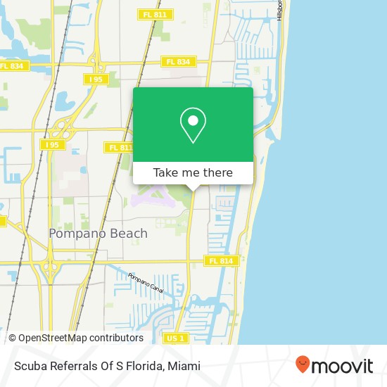 Mapa de Scuba Referrals Of S Florida