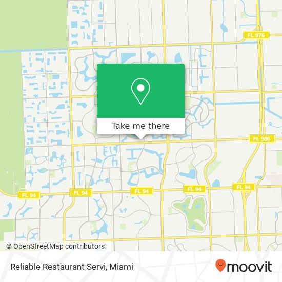 Mapa de Reliable Restaurant Servi