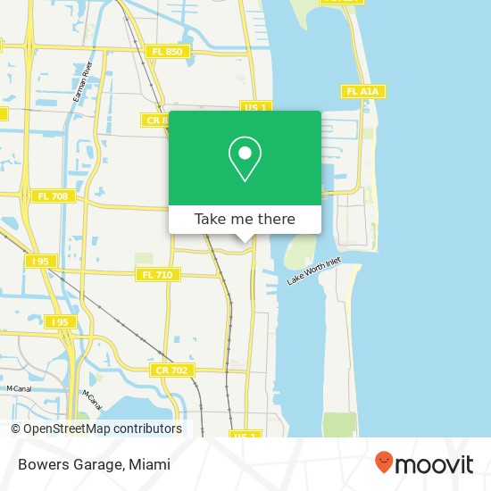 Bowers Garage map