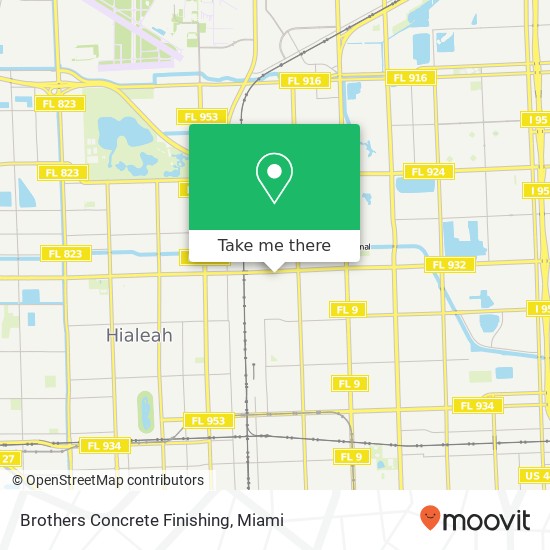Brothers Concrete Finishing map
