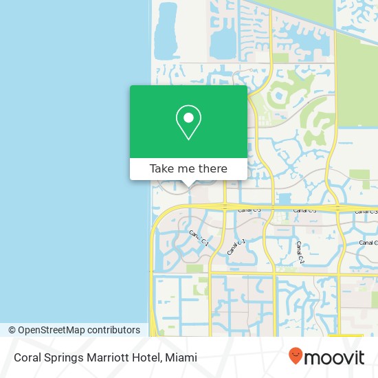 Mapa de Coral Springs Marriott Hotel