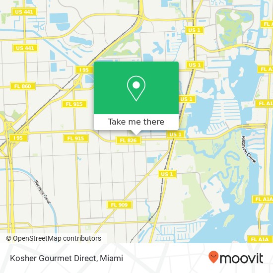 Mapa de Kosher Gourmet Direct