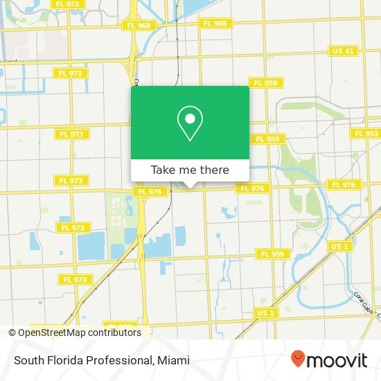South Florida Professional map