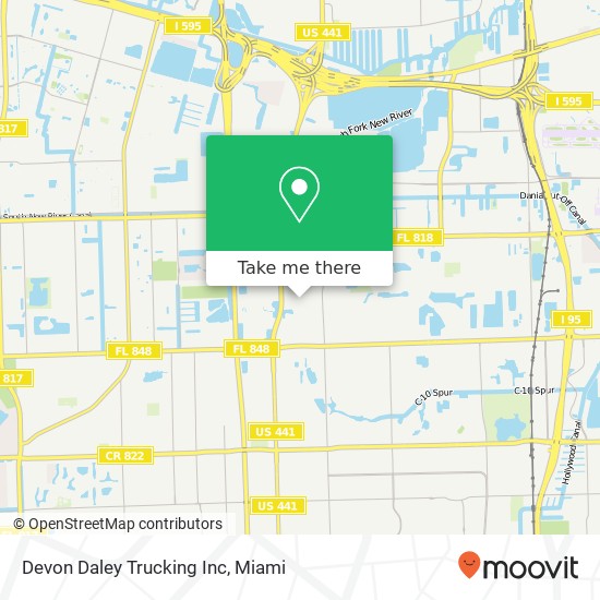 Devon Daley Trucking Inc map