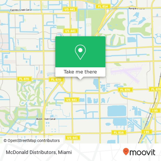 Mapa de McDonald Distributors