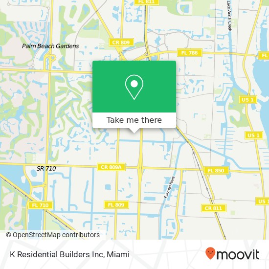 K Residential Builders Inc map