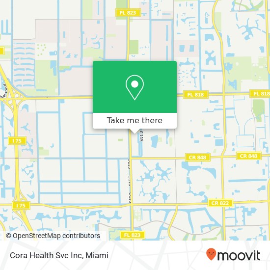 Mapa de Cora Health Svc Inc