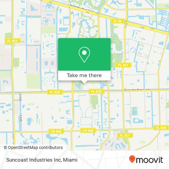 Suncoast Industries Inc map