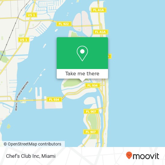 Chef's Club Inc map