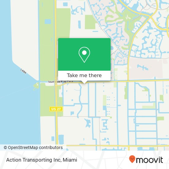 Action Transporting Inc map