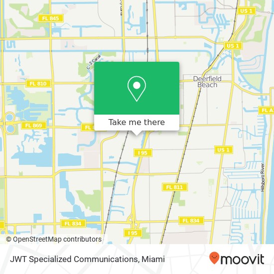 JWT Specialized Communications map