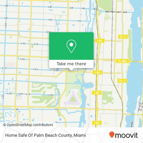 Mapa de Home Safe Of Palm Beach County