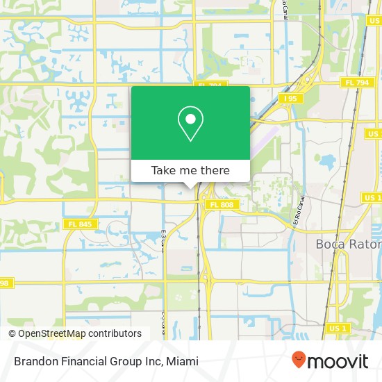 Mapa de Brandon Financial Group Inc