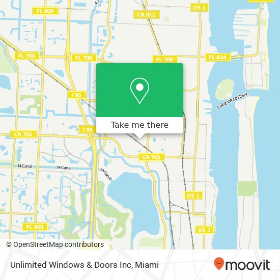 Mapa de Unlimited Windows & Doors Inc