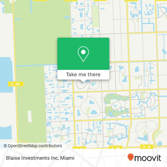 Blaise Investments Inc map