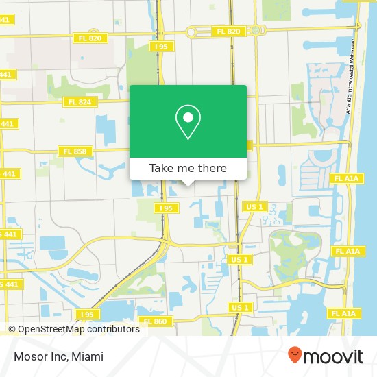 Mapa de Mosor Inc