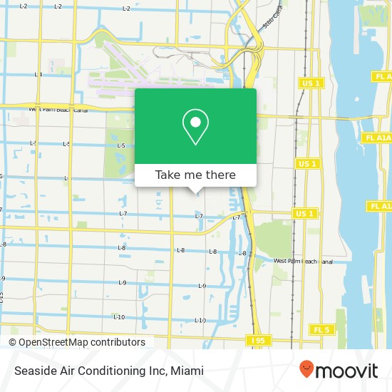 Seaside Air Conditioning Inc map