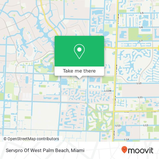 Servpro Of West Palm Beach map