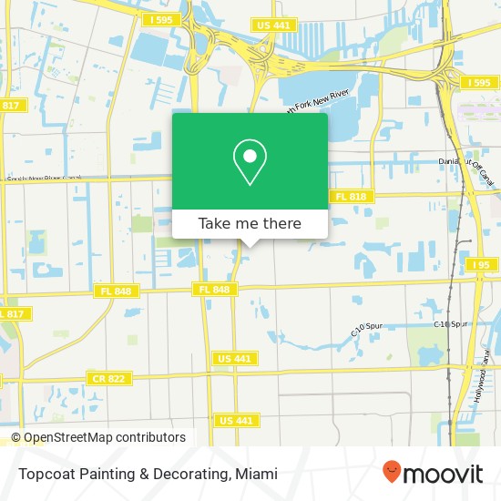 Topcoat Painting & Decorating map