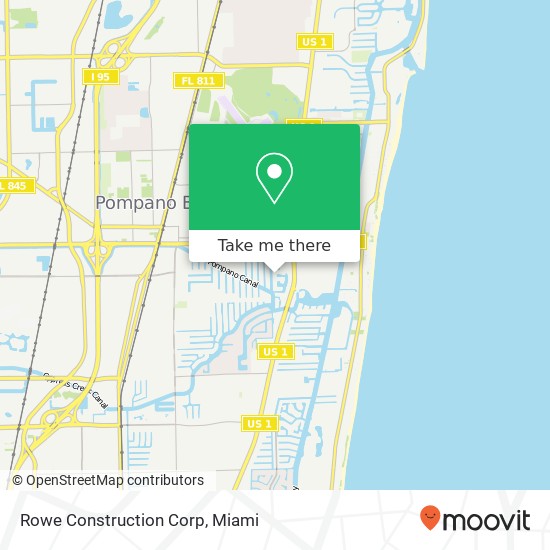 Mapa de Rowe Construction Corp