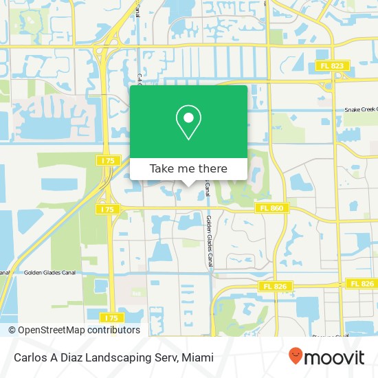 Carlos A Diaz Landscaping Serv map