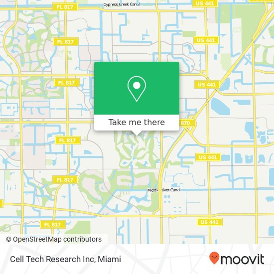 Mapa de Cell Tech Research Inc