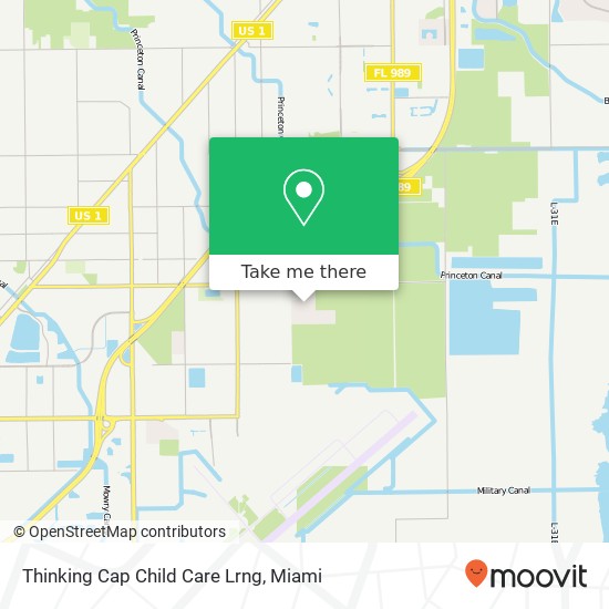 Mapa de Thinking Cap Child Care Lrng
