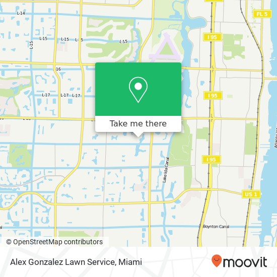 Alex Gonzalez Lawn Service map