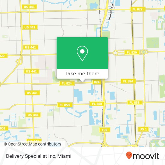 Delivery Specialist Inc map