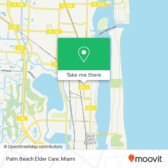 Mapa de Palm Beach Elder Care