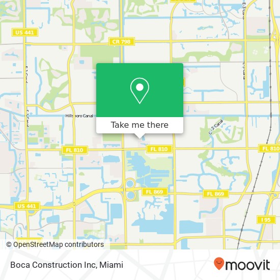 Mapa de Boca Construction Inc