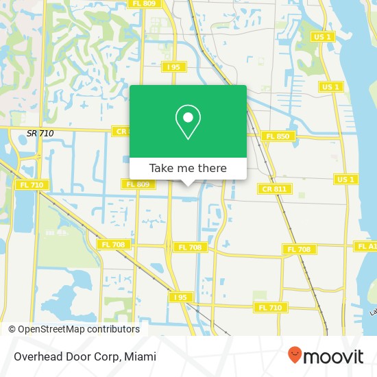 Mapa de Overhead Door Corp