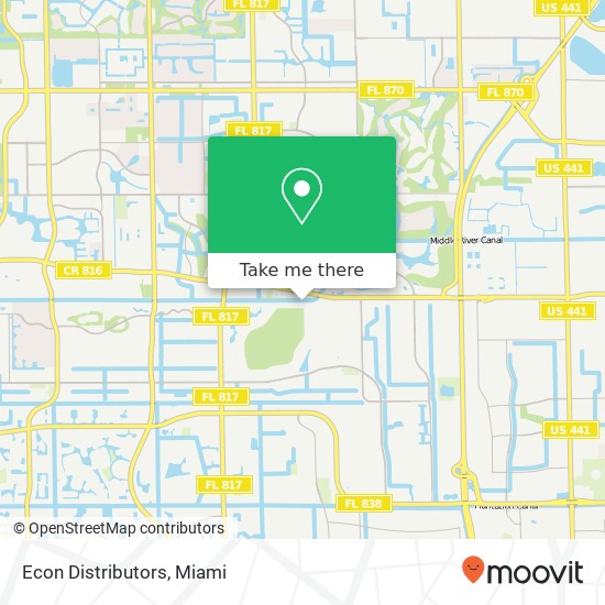 Econ Distributors map