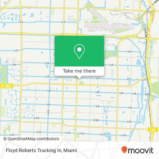 Floyd Roberts Trucking In map