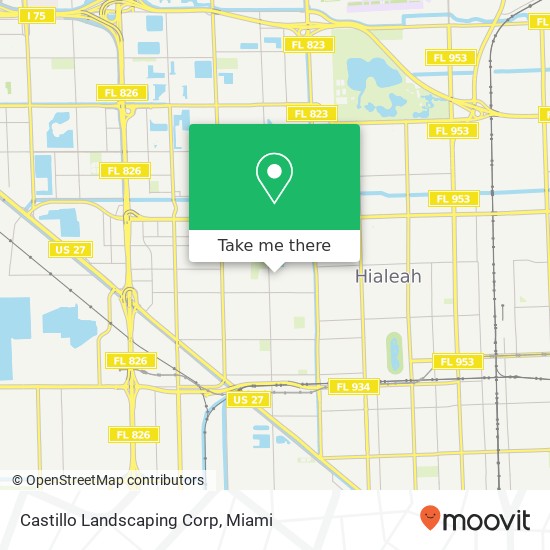 Mapa de Castillo Landscaping Corp