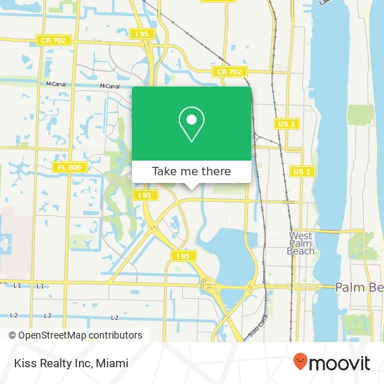 Kiss Realty Inc map