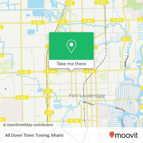 Mapa de All Down Town Towing