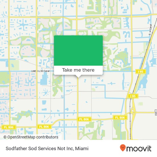 Sodfather Sod Services Not Inc map