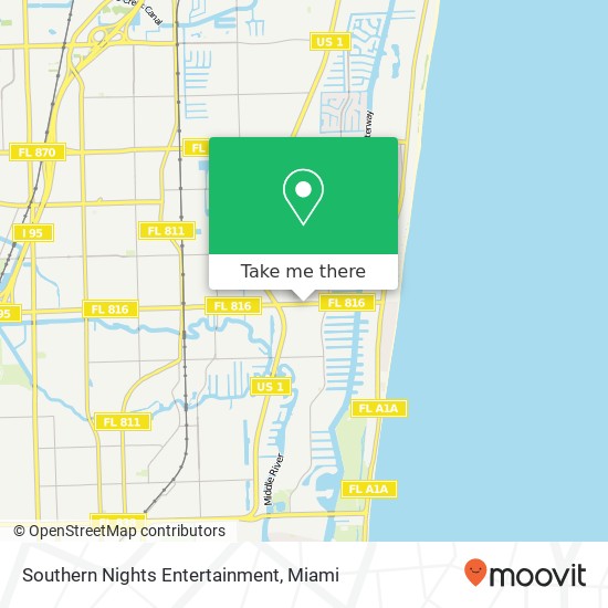 Southern Nights Entertainment map