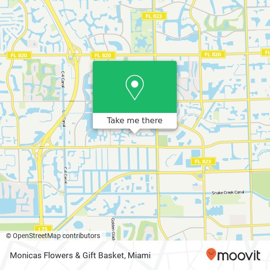 Monicas Flowers & Gift Basket map