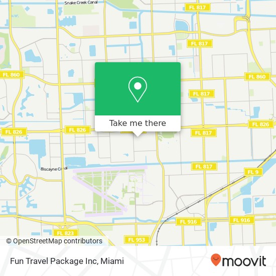 Fun Travel Package Inc map