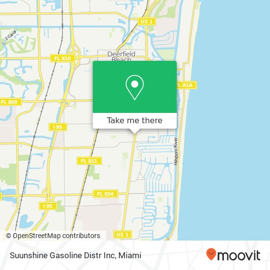 Mapa de Suunshine Gasoline Distr Inc