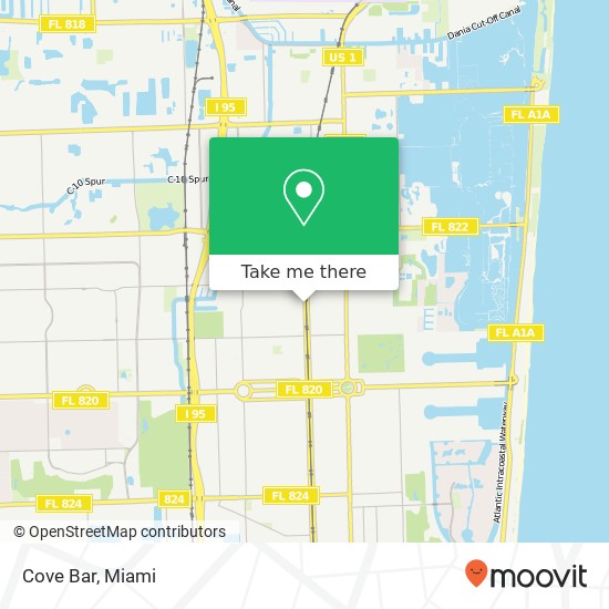 Cove Bar map